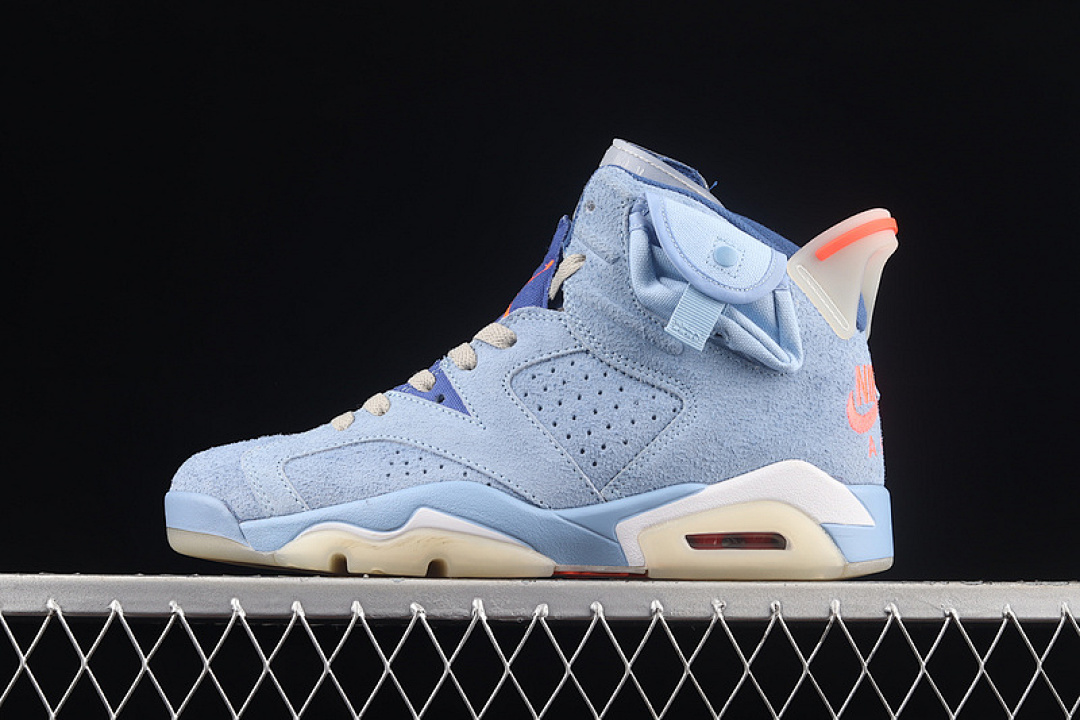 Jordan [DH0690-400]-[TRAVIS SCOTT X AIR JORDAN 6 CERULEAN BLUE/BLUE/BLUE]-[WOMAN:36-9]-[MAN:40-45], photo 1