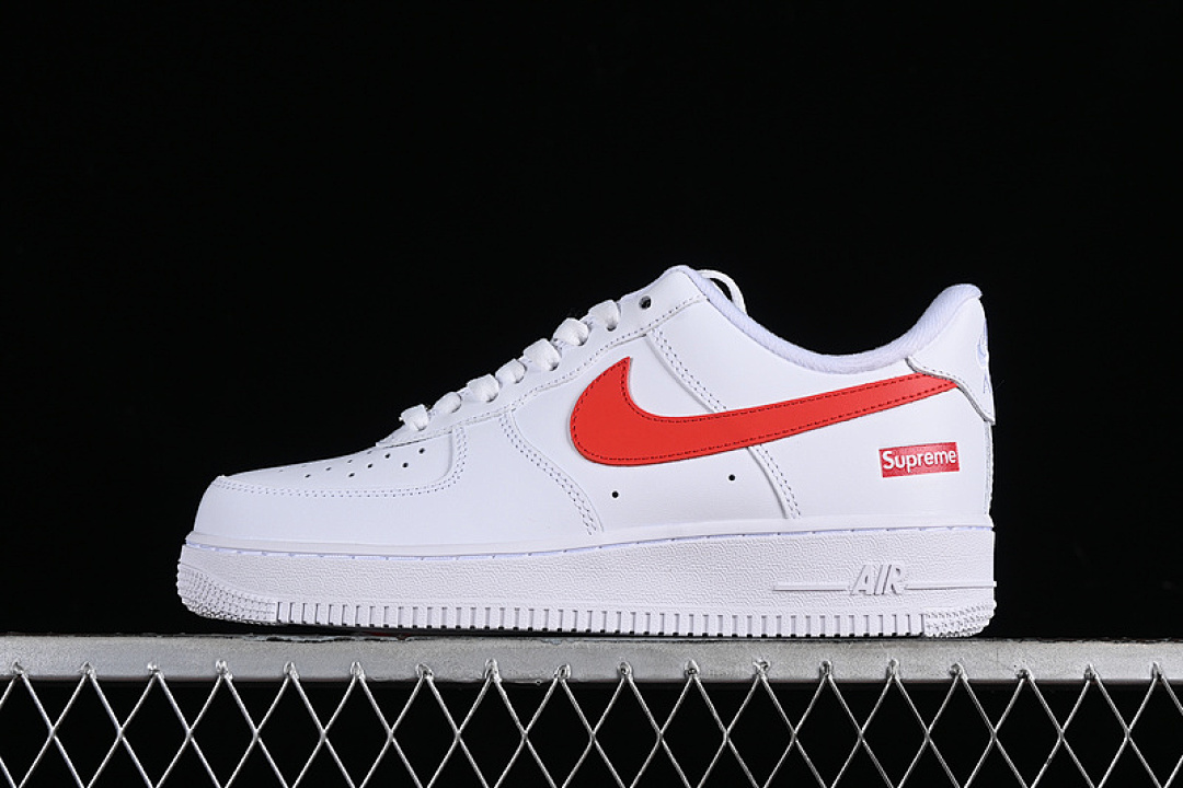 Nike [CU9225-101]-[SUPREME AIR FORCE 1 07 LOW WHITE/SPEED RED/WHITE]-[WOMAN:36-39]-[MAN:40-45], photo 1