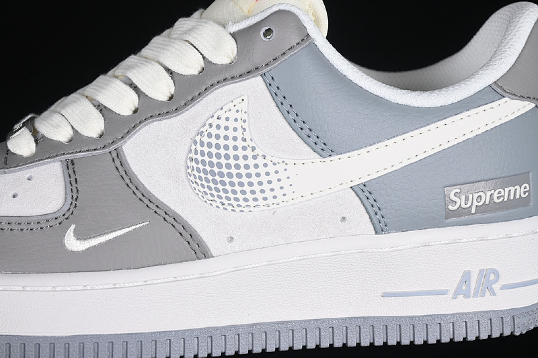 Nike [DM6688-023]-[AIR FORCE 1 07 LOW SUPREME WHITE/GREY/RED]-[WOMAN:36-39]-[MAN:40-45] - Image 8