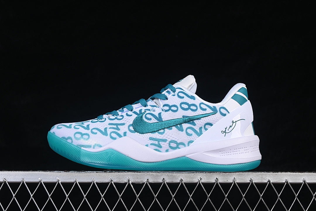 Nike [FQ3549-101]-[KOBE 8 PROTRO WHITE/RADIANT EMERALD/WHITE]-[WOMAN:39]-[MAN:40-47.5], photo 1