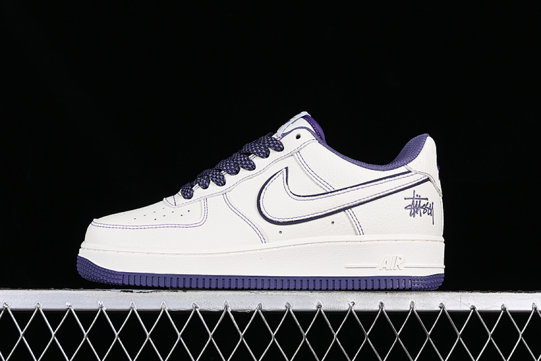 Nike [UN1635-222]-[STUSSY AIR FORCE 1 07 LOW WHITE/PURPLE/BLACK]-[WOMAN:36-39]-[MAN:40-45], photo 1