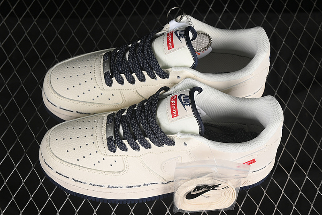 Nike [XX3168-203]-[AIR FORCE 1 07 LOW SUPREME OFF WHITE/BLUE]-[WOMAN:36-39]-[MAN:40-45] - Image 11