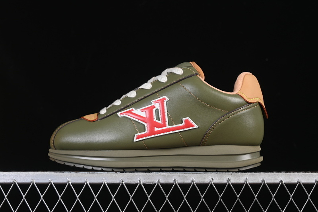 Louis Vuitton [1AIKHF]-[BUTTERSOFT LOW-TOP CASUAL SHOES GREEN/BROWN]-[WOMAN:39]-[MAN:40-46] - Image 2
