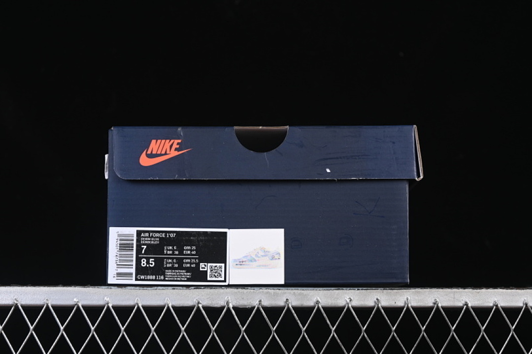Nike [CW1888-116]-[AIR FORCE 1 07 LOW FANTASY COWBOY WHITE/BLUE]-[WOMAN:36-39]-[MAN:40-45] - Image 12