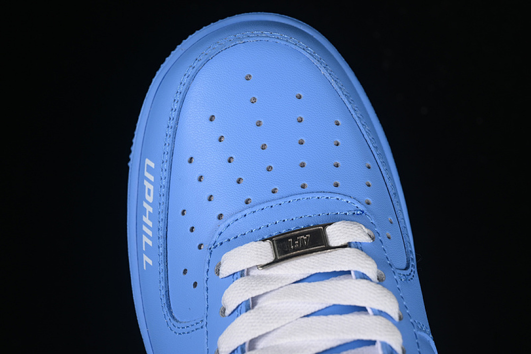 Nike [ZH0316-070]-[AIR FORCE 1 07 LOW WHITE/BLUE/SILVER]-[WOMAN:36-39]-[MAN:40-45] - Image 10