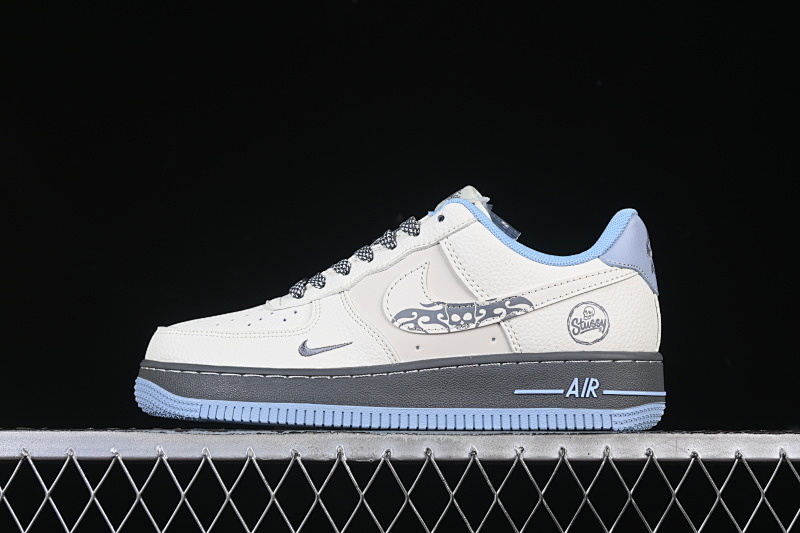 Nike Nike AIR FORCE 1 07 LOW WHITE/GREY/BLUE · QW5606-267, photo 1
