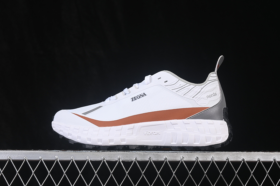 Norda [LEISURE RUNNING SHOES WHITE/ORANGE/GREY/WHITE]-[WOMAN:36-39]-[MAN:40-45] - Image 2
