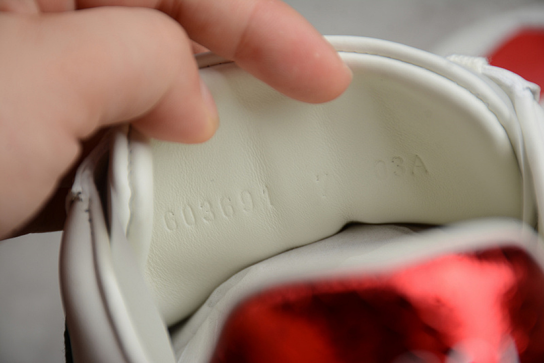 Gucci [GU*CCI ACE EMBROIDERED LOW-TOP SNEAKER WHITE/GREEN/RED]-[WOMAN:35-39]-[MAN:40-44] - Image 6