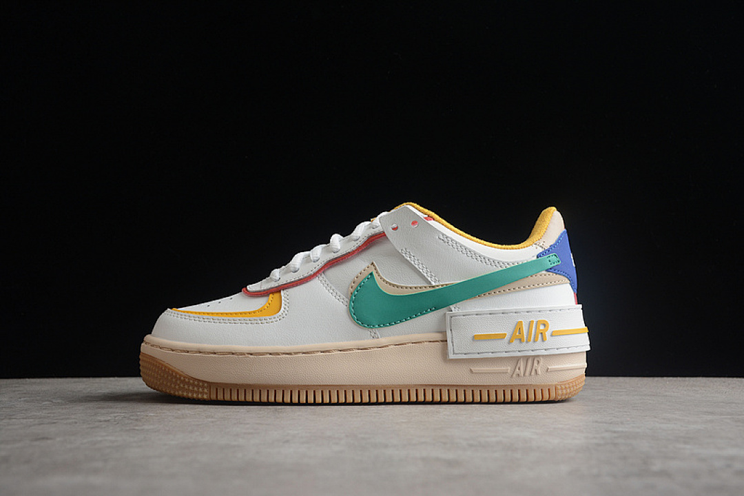 Nike [CI0919-118]-[AIR FORCE 1 SHADOW SUMMIT WHITE/NEPTUNE GREEN]-[WOMAN:36-39]-[MAN:40-45], photo 1