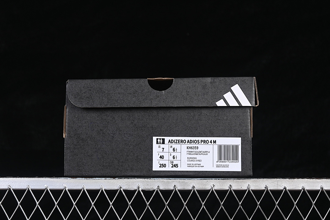 Adidas [KH6359]-[ADIZERO ADIOS PRO 4 CLOUD WHITE/GOLD METALLIC/PURPLE]-[WOMAN:36-39]-[MAN:40-46] - Image 12