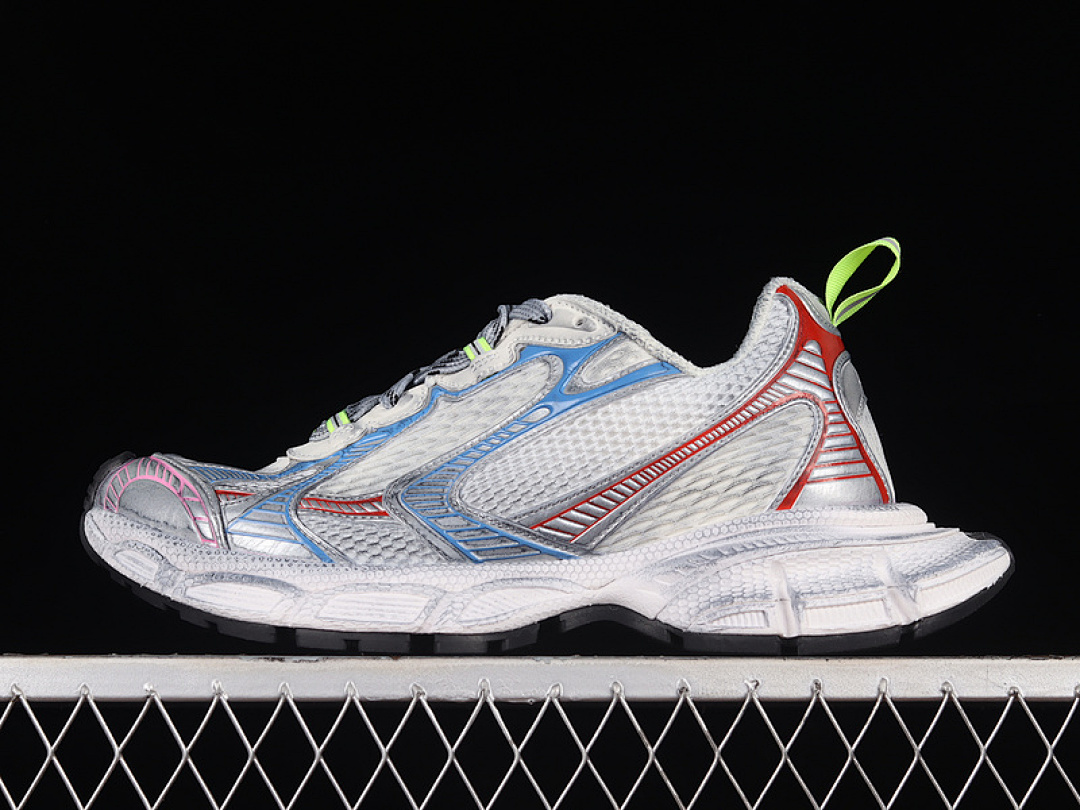 Unbranded [W3XL59645]-[BA*LEN*CIAGA PHANTOM SNEAKERS LIGHT GREY/SILVER/BLUE-RED]-[UNISEX:35-46], photo 1