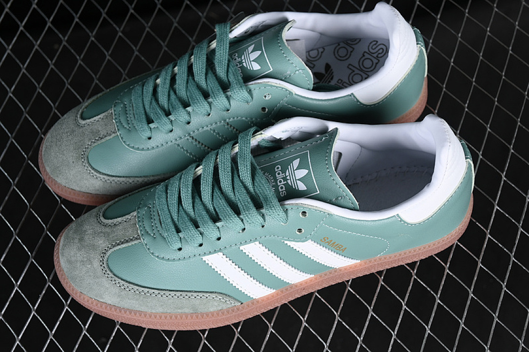 Adidas [IE7011]-[SAMBA VEGAN WHITE/GREEN/BROWN]-[WOMAN:35-39]-[MAN:40-45] - Image 11