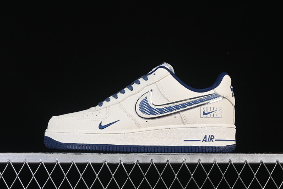 Nike Nike AIR FORCE 1 07 LOW CASUAL SNEAKERS NAVY BLUE/WHITE · DF0188-108, photo 1