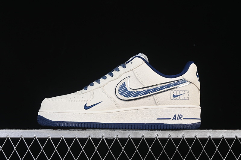 Nike Nike AIR FORCE 1 07 LOW CASUAL SNEAKERS NAVY BLUE/WHITE · DF0188-108, photo 1