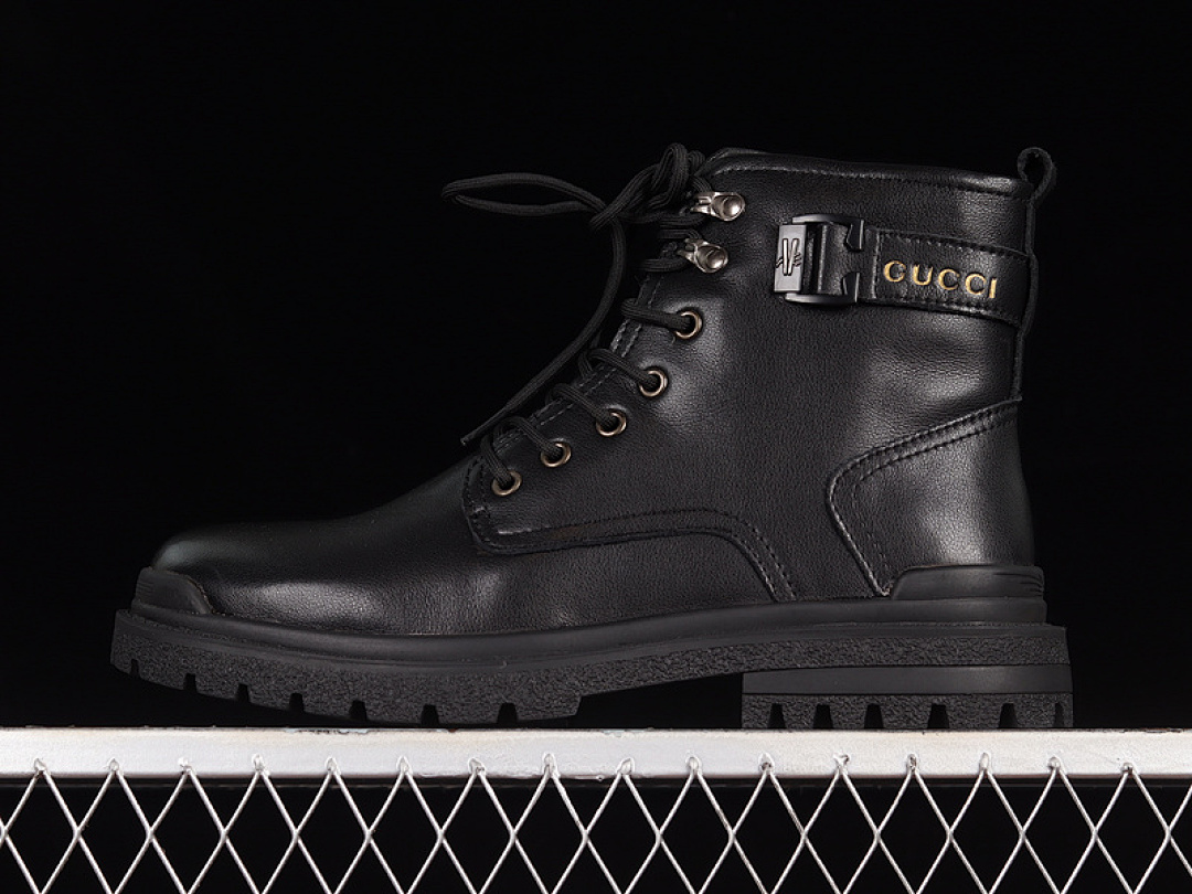 Gucci Gucci SCREENER GG HIGH-TOP SNEAKERS BLACK/BLACK/BLACK · JPO88319, photo 1