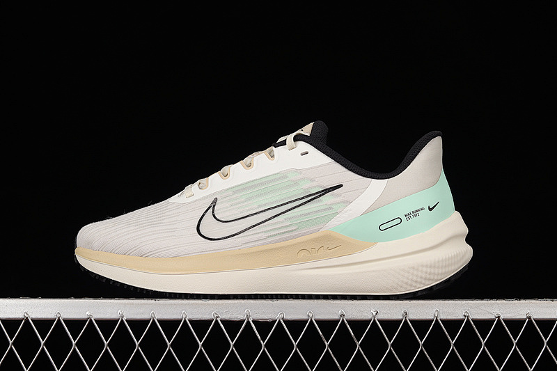 AIR ZOOM WINFLO 9 LIGHT GREY/BEIGE-LIGHT GREEN · DV9121-011, photo 1