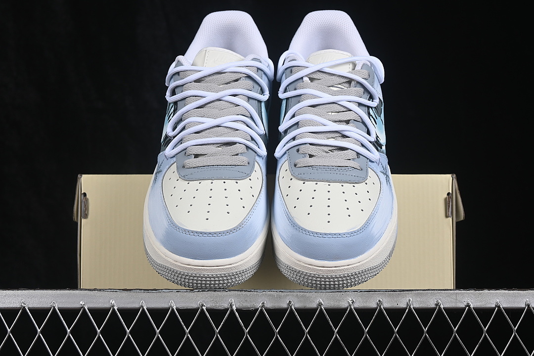 Nike [DO7417-199]-[AIR FORCE 1 07 LOW CASUAL SNEAKERS SKY BLUE/WHITE]-[WOMAN:36-39]-[MAN:40-45] - Image 12
