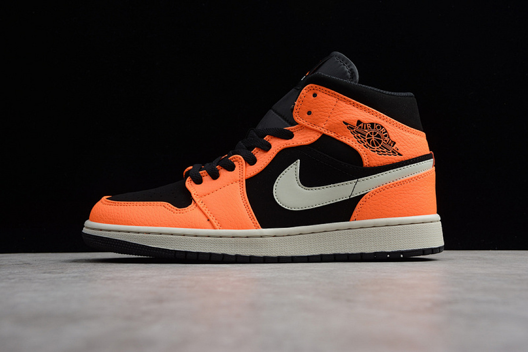 Jordan [554724-062]-[AIR JORDAN 1 MID BLACK CONEBLACK/CONE-LIGHT BONE]-[UNISEX:36-47]-[OG00156], photo 1