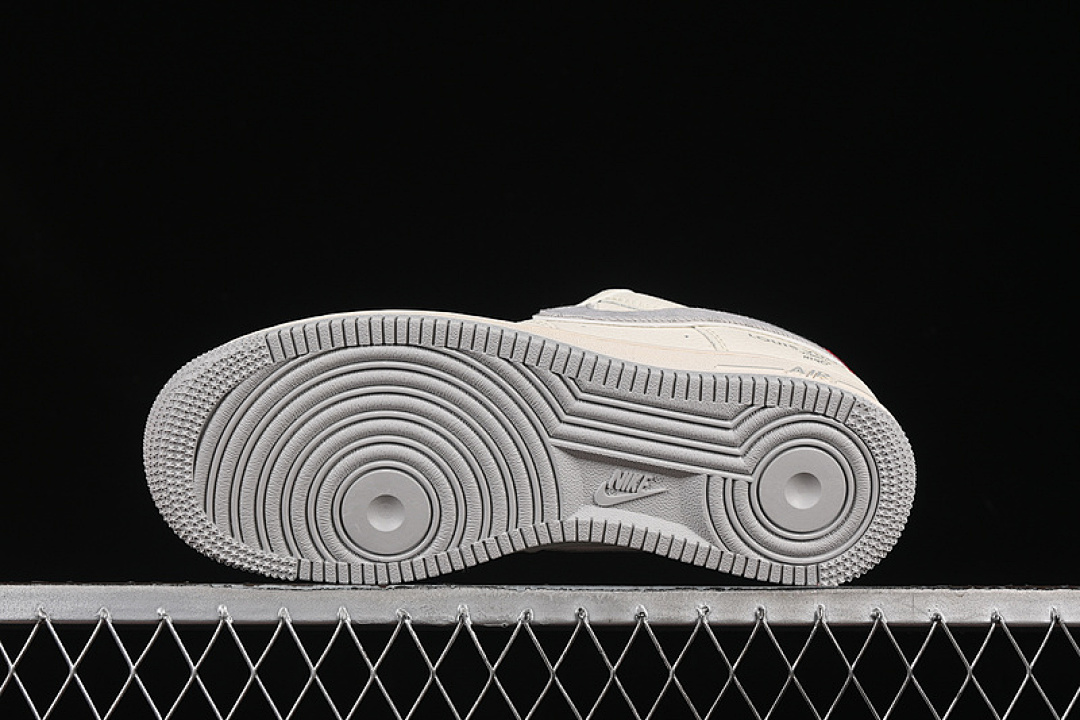 Nike [XX3168-135]-[AIR FORCE 1 07 LOW LV WHITE/GREY/RED]-[WOMAN:36-39]-[MAN:40-45] - Image 15
