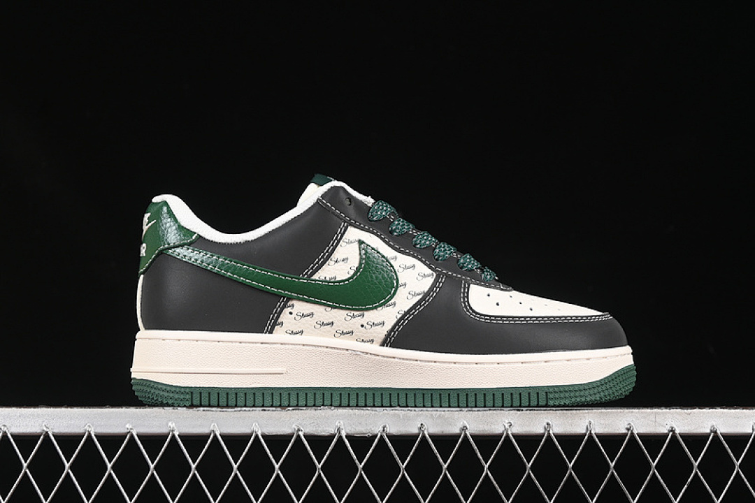 Nike [XS1958-572]-[AIR FORCE 1 07 LOW WHITE/BLACK/GREEN]-[WOMAN:36-39]-[MAN:40-45] - Image 16