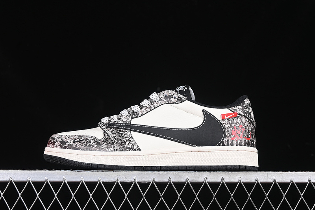Jordan [SJ2068-144]-[ID]-[TRAVIS SCOTT X FRAGMENT DESIGN AIR JORDAN 1 LOW OG SP GREY/BLACK]-[36-45], photo 1