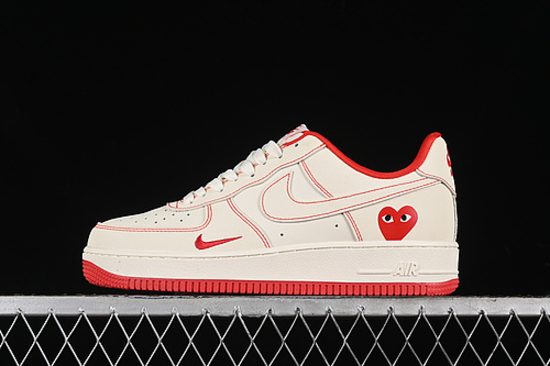 Nike [KK3333-001]-[AIR FORCE 1 07 LOW OFF WHITE/RED]-[WOMAN:36-39]-[MAN:40-45], photo 1