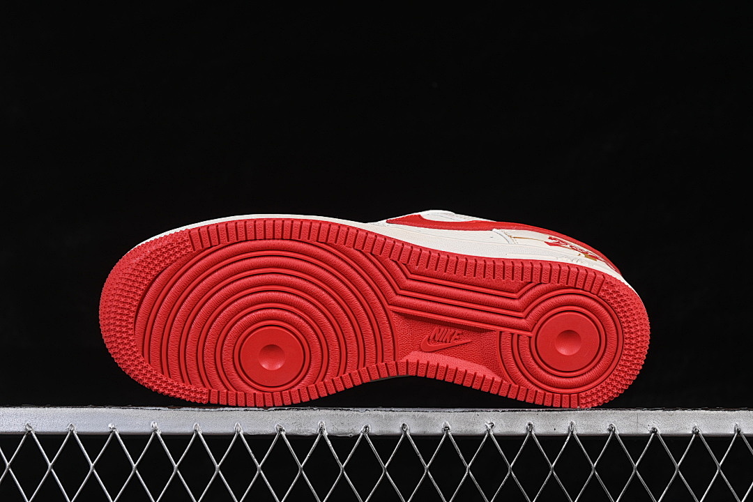 Nike [QW5288-125]-[AIR FORCE 1 07 LOW CASUAL SNEAKERS WHITE/RED/GOLD]-[WOMAN:36-39]-[MAN:40-45] - Image 15