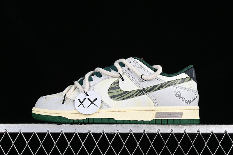 Nike DUNK LOW SB BEIGE/GREY/GREEN · DD1391-300, photo 1