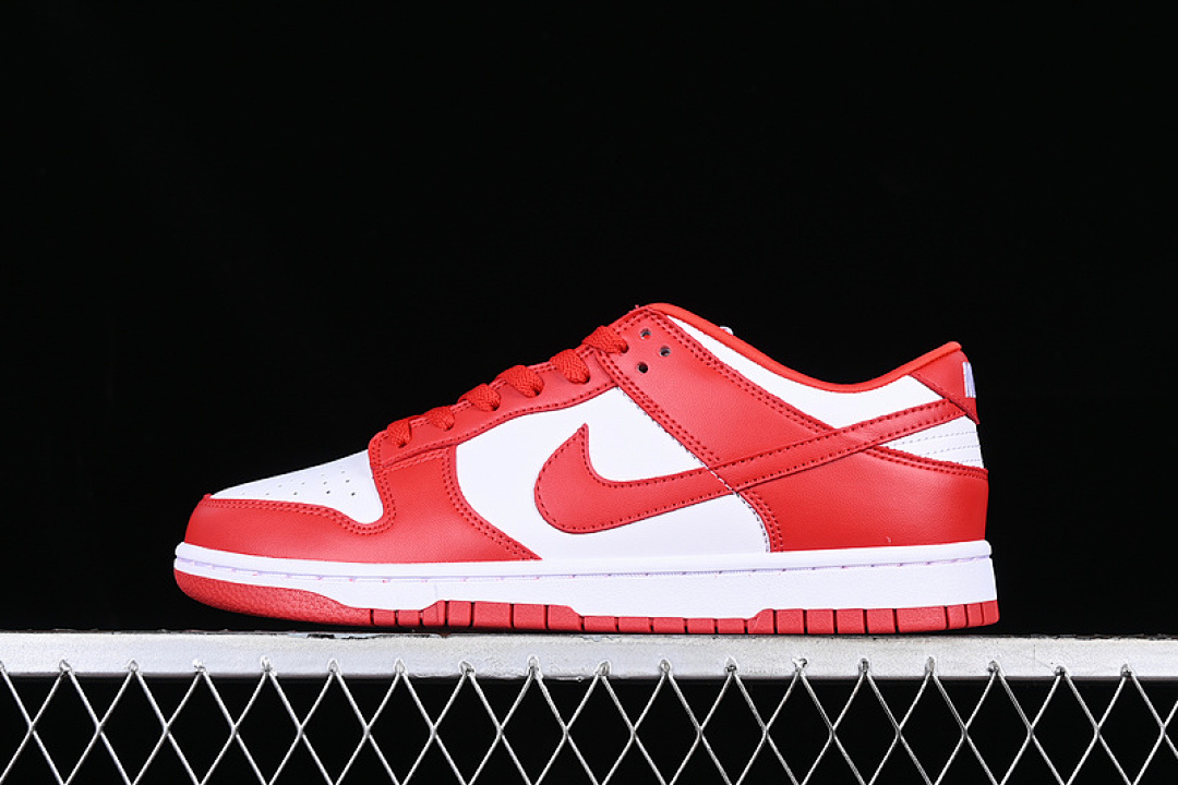 Nike DUNK LOW RETRO SP ST JOHN S WHITE/UNIVERSITY RED · CU1727-100, photo 1