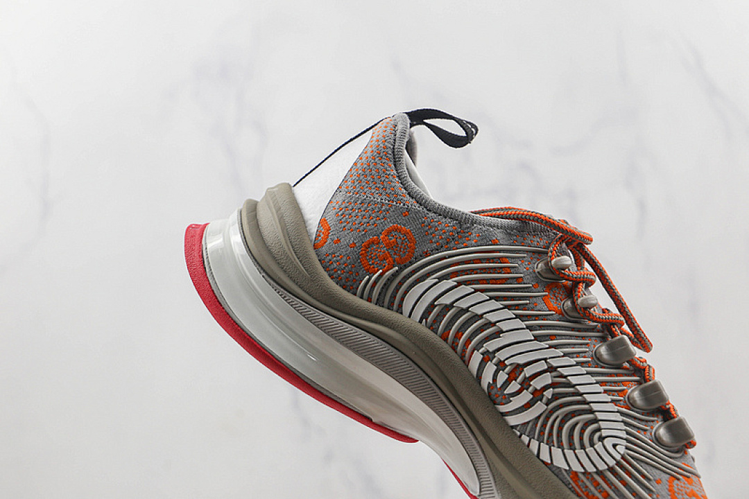 Gucci [GU*CCI 2022 FLYKNIT SNEAKERS GREY/RED/WHITE]-[WOMAN:36-39]-[MAN:40-46] - Image 6