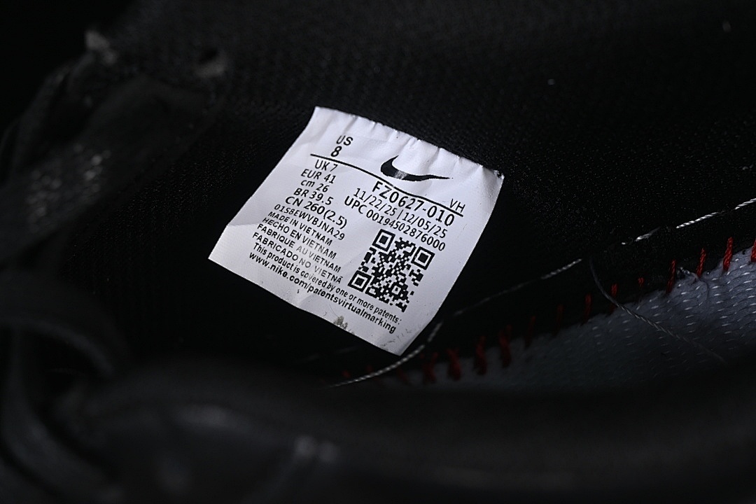 Nike [FZ0627-010]-[AIR FORCE 1 07 LOW BLACK/WHITE/BLACK]-[WOMAN:36-39]-[MAN:40-45] - Image 6