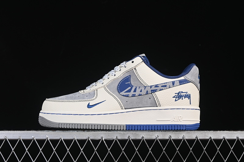 Nike Nike AIR FORCE 1 07 LOW CASUAL SNEAKERS BLUE/GREY/WHITE · XL1979-123, photo 1