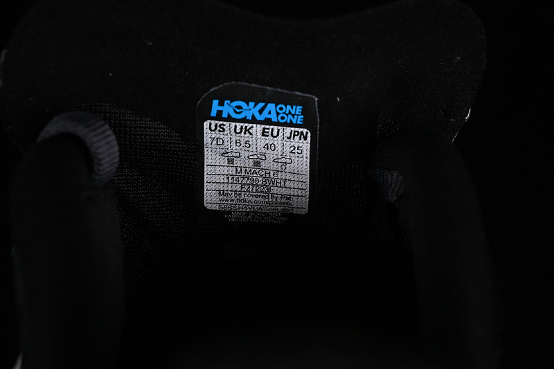 Chanel [1147790 BWHT]-[HOKA ONE MACH 6 BLACK/WHITE]-[WOMAN:36-39]-[MAN:40-45] - Image 6