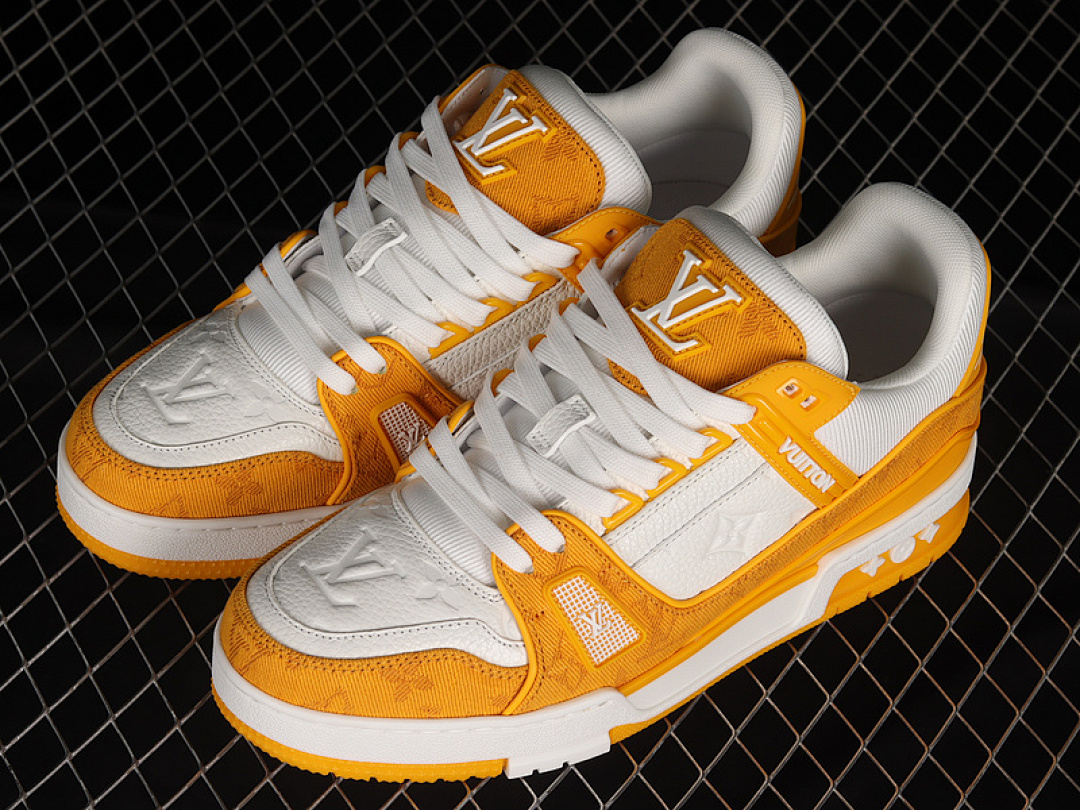 Louis Vuitton [L*V FASHION CATWALK SNEAKERS WHITE/WHITE/YELLOW]-[MAN:38-46] - Image 11