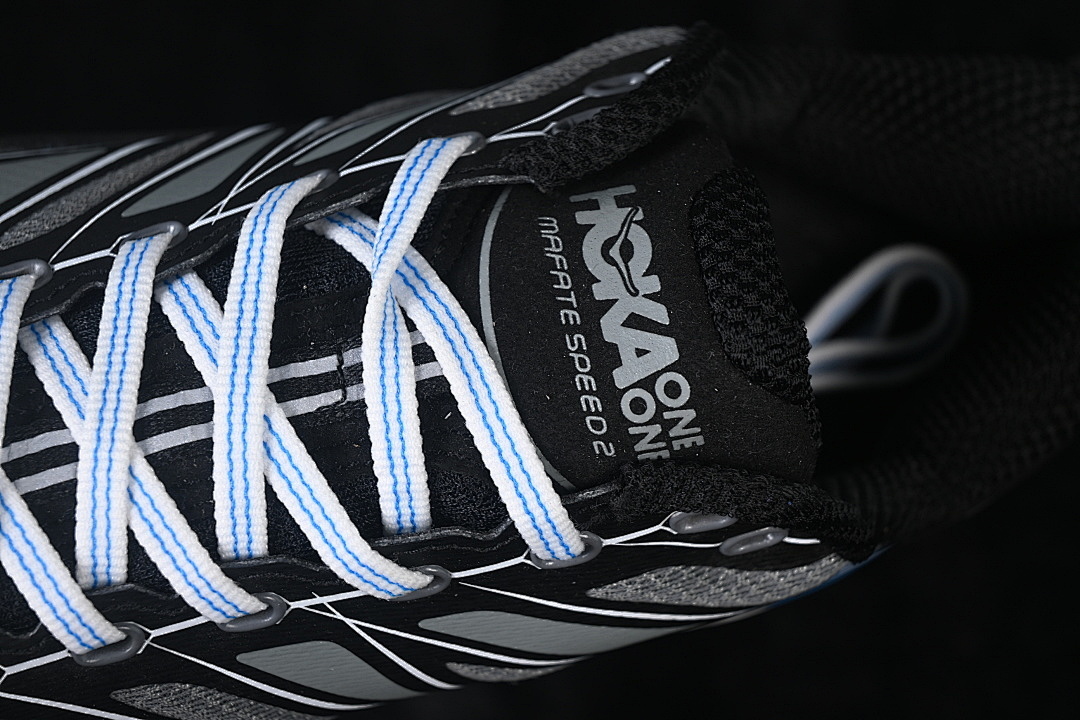 Hoka [1126851-BWHT]-[HOKA ONE RUNNING SHOES BLACK/WHITE/BLUE]-[WOMAN:36-39]-[MAN:40-46] - Image 9