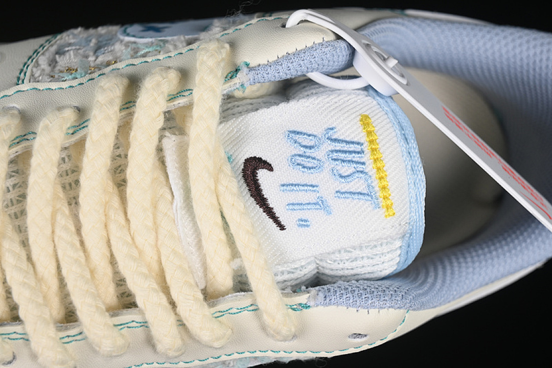 Nike [FJ7740-510]-[AIR FORCE 1 07 LOW LOVE WORDS WHITE/GREY/BLUE]-[WOMAN:36-39]-[MAN:40-45] - Image 9