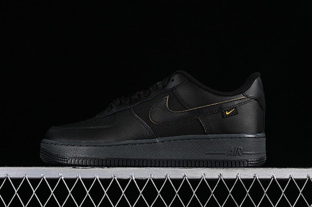 Nike [FZ4617-001]-[AIR FORCE 1 07 LOW BLACK/UNIVERSITY GOLD/DARK SMOKE GREY]-[UNISEX:35.5-45], photo 1