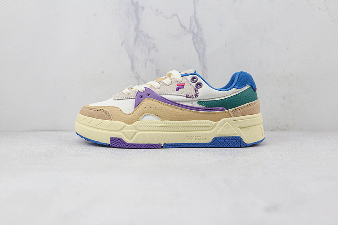 Purple [FI*LA FUSION PLATFORM DAD SHOES WHITE/BLUE/PURPLE]-[WOMAN:35.5-40], photo 1