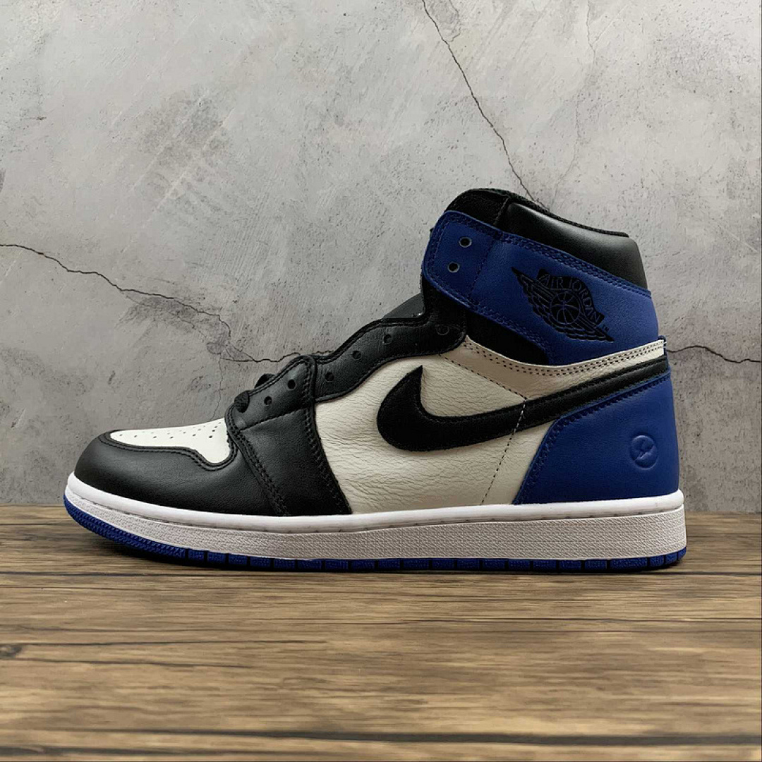 Jordan FRAGMENT DESIGN X AIR Jordan 1 RETRO HIGH OG BLACK/SPORT ROYAL-WHITE · 716371-040, photo 1