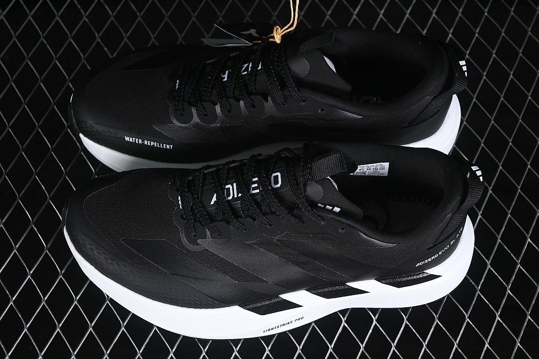 Adidas [KK0318]-[ADIZERO EVO SL COMPRESSION RUNNING SHOES BLACK/WHITE]-[WOMAN:36-39]-[MAN:40-45] - Image 11