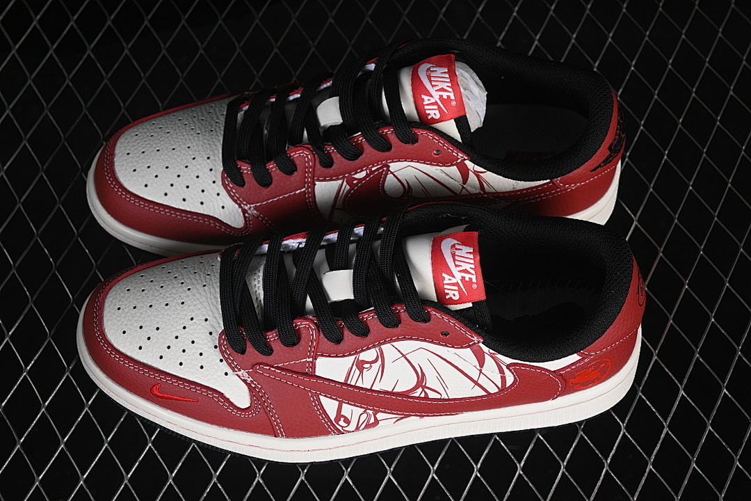 Jordan [NH0601-065]-[FRAGMENT DESIGN AIR JORDAN 1 LOW OG SP WHITE/RED]-[WOMAN:36-39]-[MAN:40-45] - Image 3