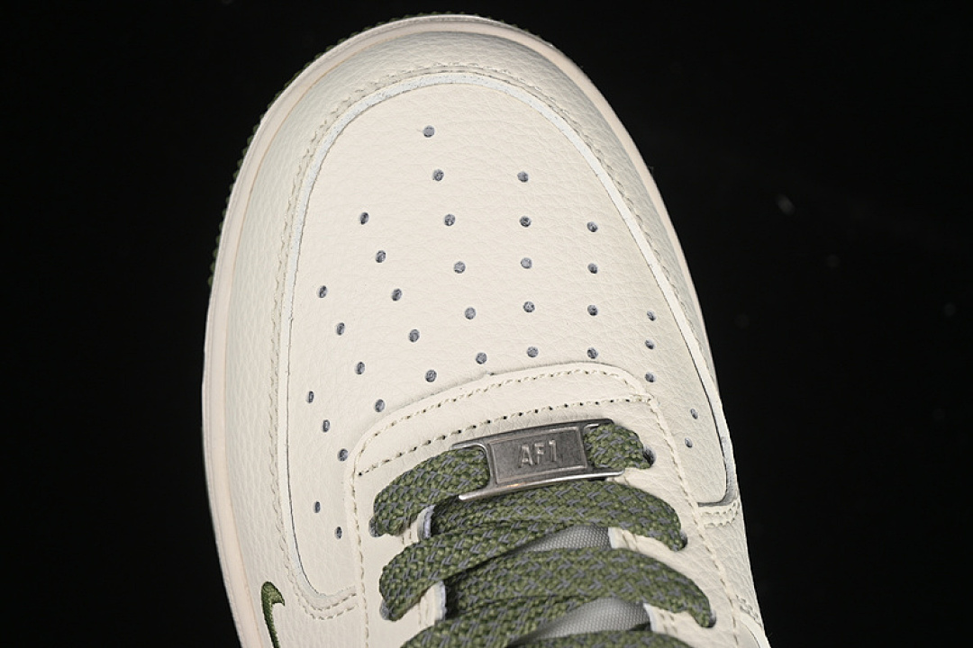 Nike [XS1958-563]-[AIR FORCE 1 07 LOW WHITE/GREY/GREEN]-[WOMAN:36-39]-[MAN:40-45] - Image 10