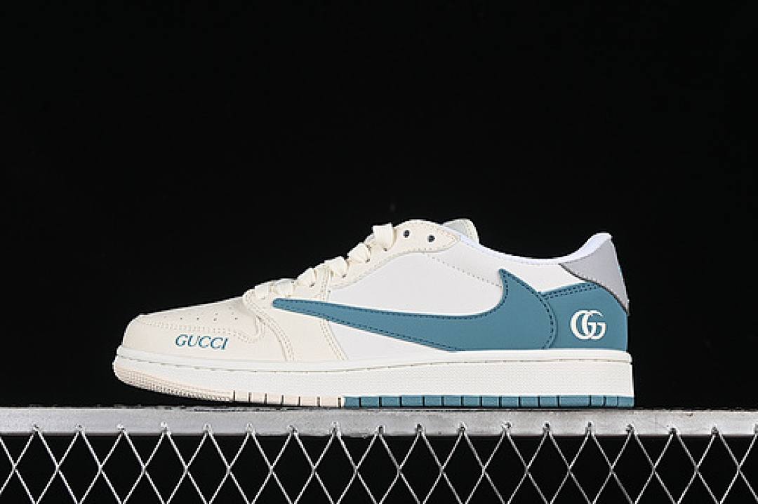 Jordan [LJ5188-022]-[TRAVIS SCOTT X FRAGMENT DESIGN AIR JORDAN 1 LOW OG SP WHITE/GREY/BLUE]-[36-45], photo 1