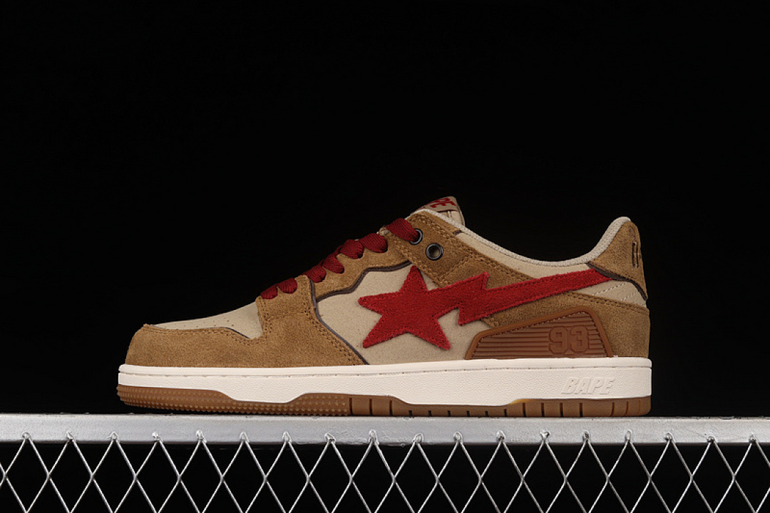 Bape [1G70191030]-[HUMAN MADE BAPE STA SK8 TO NIGO BROWN/RED/WHITE]-[WOMAN:36-39]-[MAN:40-45], photo 1