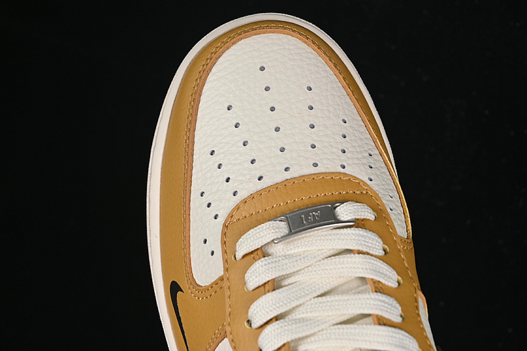 Nike [LW9279-014]-[AIR FORCE 1 07 LOW LV WHITE/BROWN/YELLOW]-[WOMAN:36-39]-[MAN:40-45] - Image 9