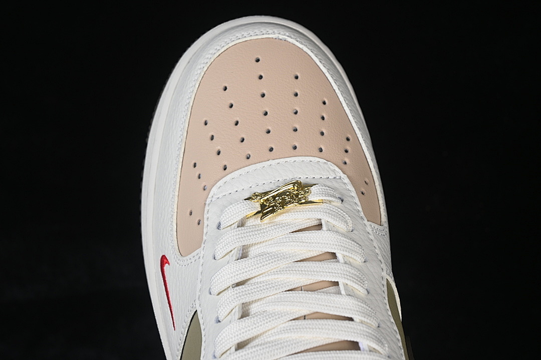 Nike [NH0601-537]-[AIR FORCE 1 07 LOW WHITE/BROWN/GREEN/RED]-[WOMAN:36-39]-[MAN:40-45] - Image 10
