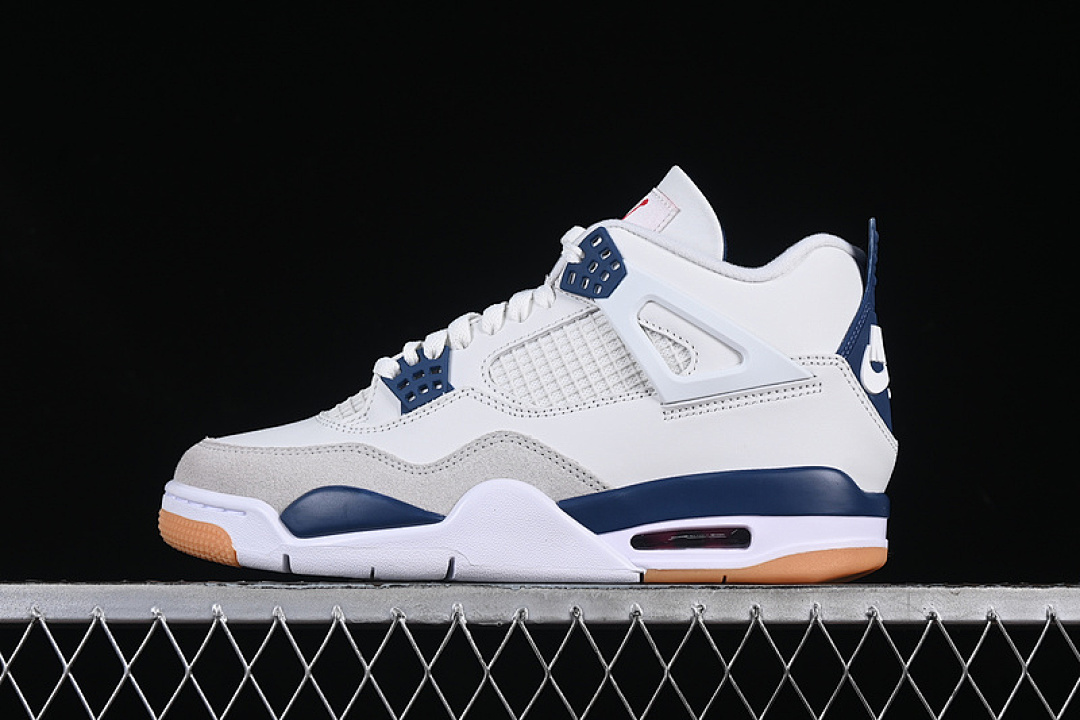 Jordan [DR5415-100]-[SB X AIR JORDAN 4 NAVY SUMMIT WHITE/NAVY/NEUTRAL GREY/GUM YELLOW/VARSITY (RED]), photo 1