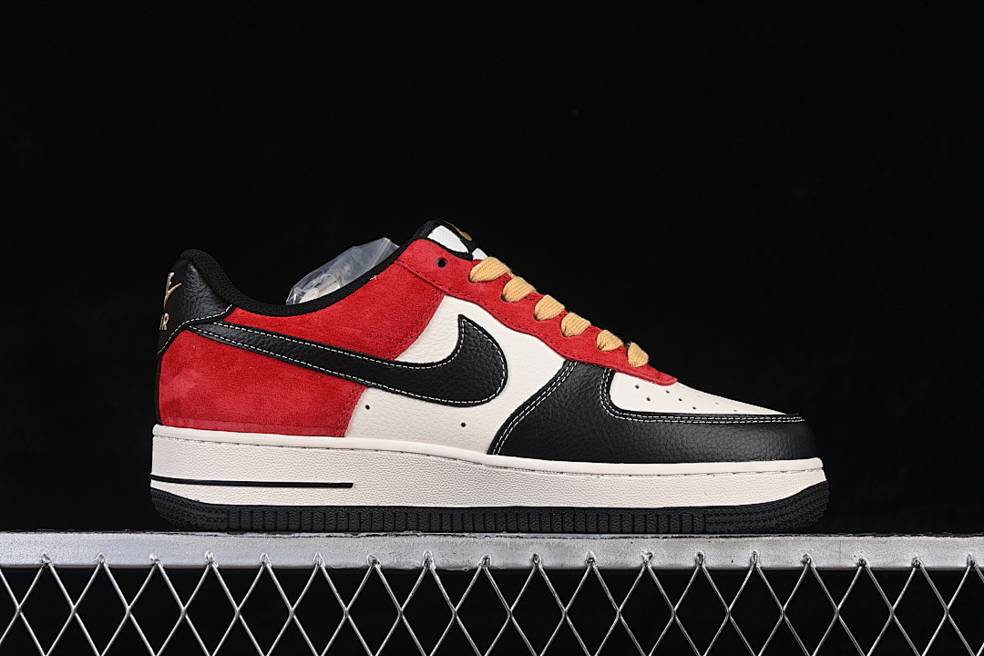 Nike [XD0028-004]-[AIR FORCE 1 07 LOW CASUAL SNEAKERS WHITE/RED/BLACK]-[WOMAN:36-39]-[MAN:40-45] - Image 16