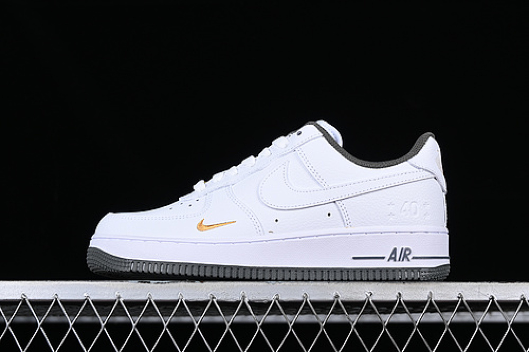 Nike [DD1225-008]-[AIR FORCE 1 07 LOW WHITE/BLACK/GOLD]-[WOMAN:36-39]-[MAN:40-45], photo 1