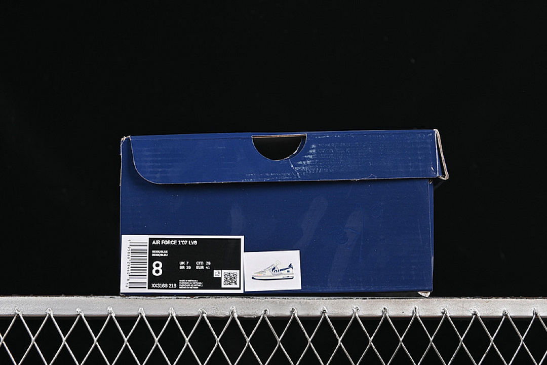Nike [XX3168-218]-[AIR FORCE 1 07 LOW YU7 WHITE/GREY/BLUE]-[WOMAN:36-39]-[MAN:40-45] - Image 12